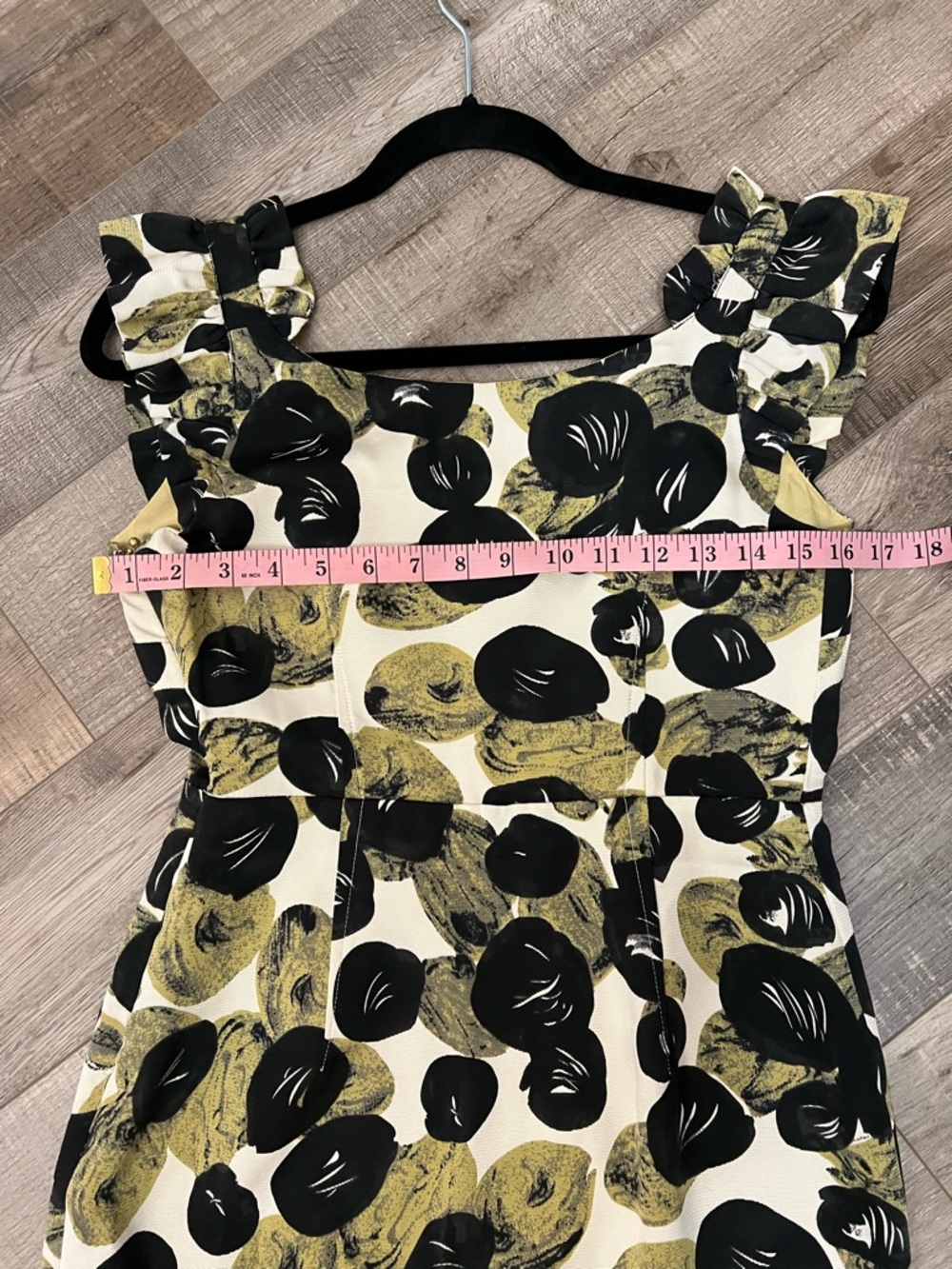 leifsdottir Anthropologie Sleeveless silk blend Mini Dress in Cream green & blac - Picture 5 of 8